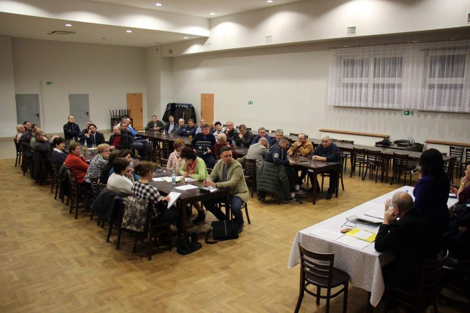 Zebranie wiejskie w Pruchnej